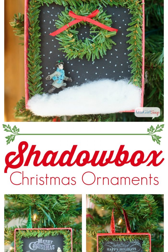 Happy Holidays: DIY Shadowbox Christmas Ornaments