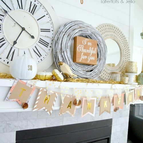 Thanksgiving Mantel and Bunting