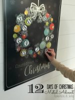 Metal Christmas Advent Countdown Calendar! [Free Printables!]