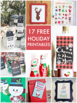Great Ideas — 17 Free Holiday Printables!
