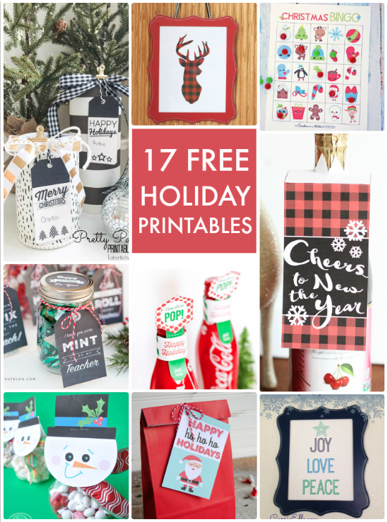 17 Free Holiday Printables