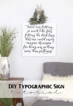 Happy Holidays: DIY Typographic Sign Tutorial