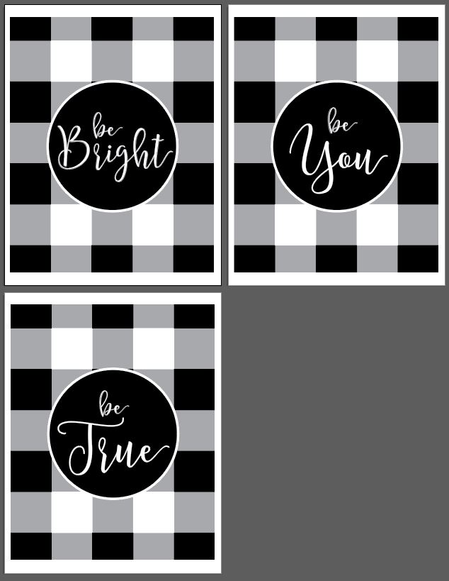 My Word of the Year - Bright! And free Buffalo Check Plaid Printables -  Tatertots and Jello