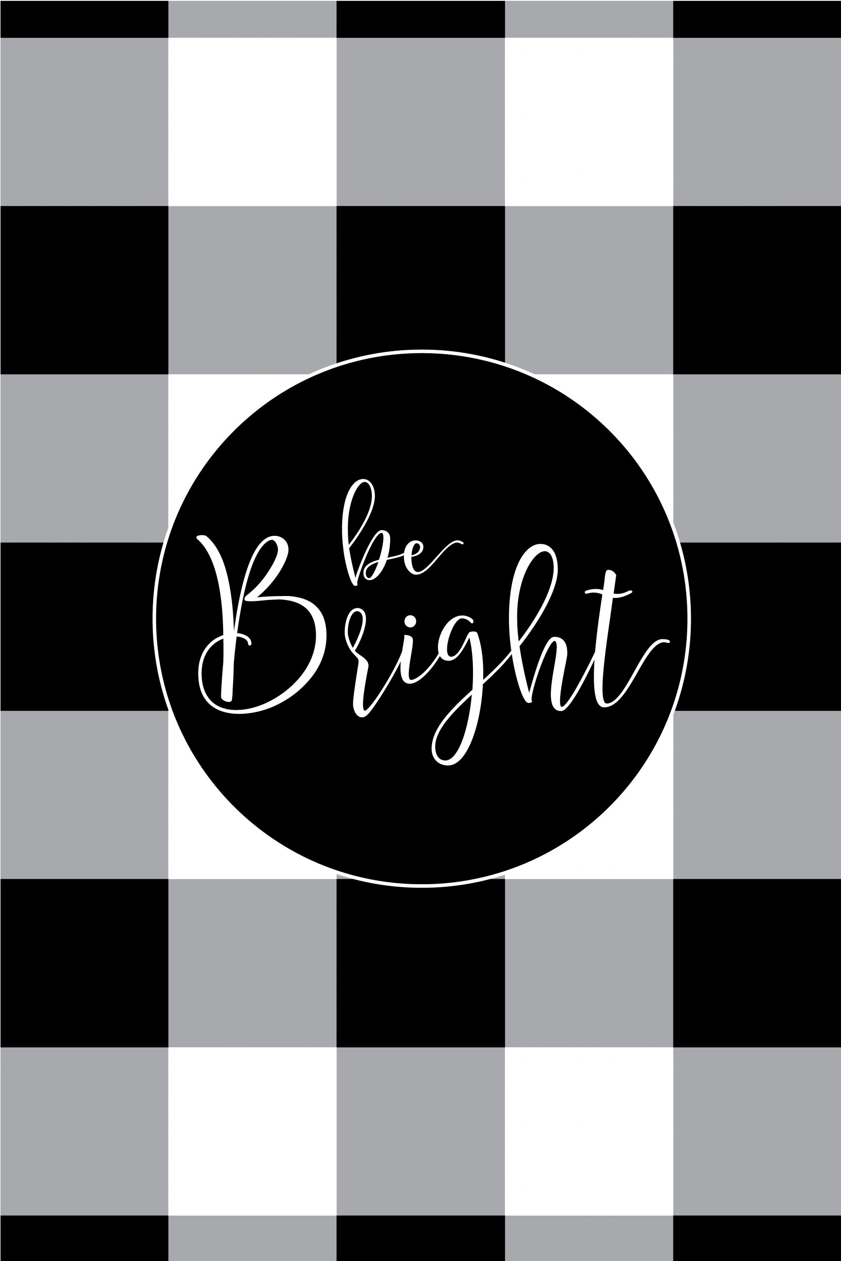 My Word of the Year - Bright! And free Buffalo Check Plaid Printables - Tatertots and Jello