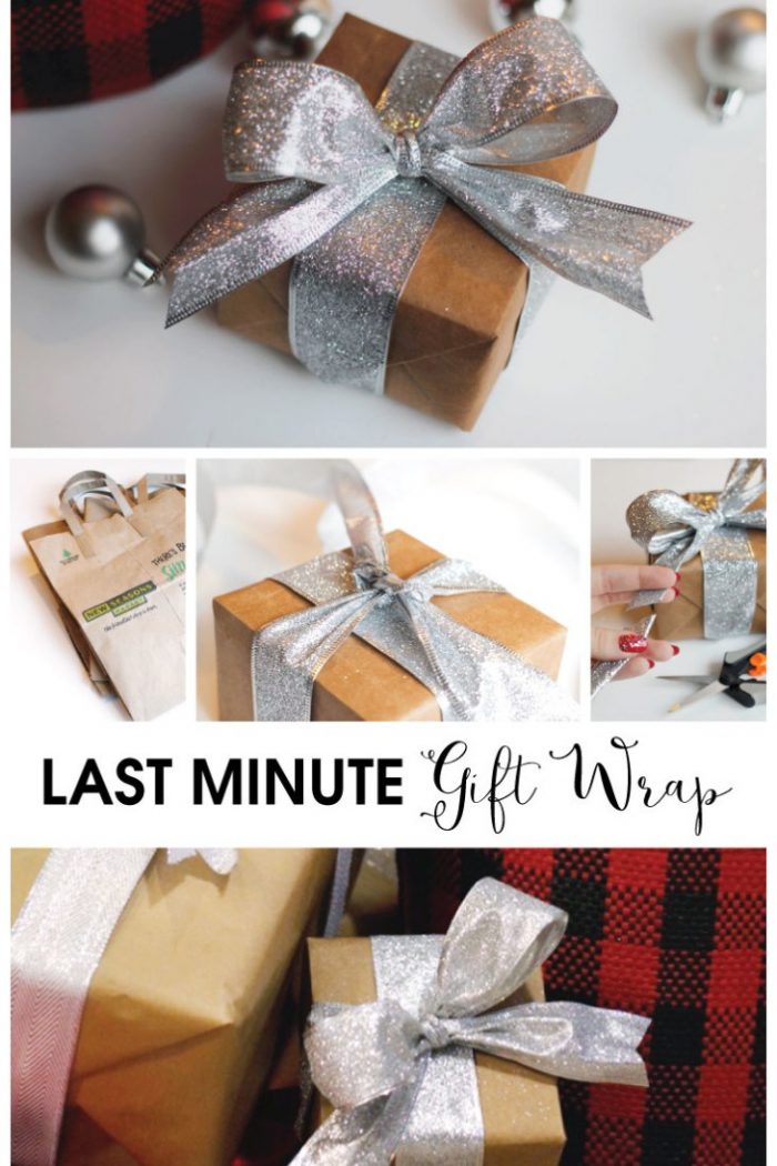 Happy Holidays: Last Minute Gift Wrap Idea