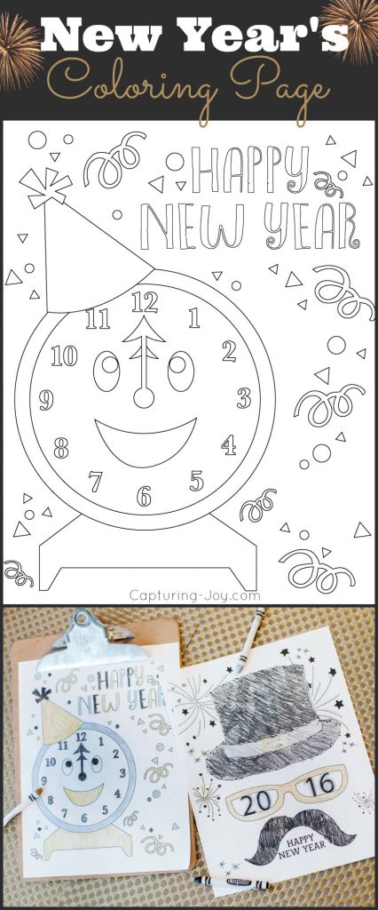 New Years Eve Coloring Pages