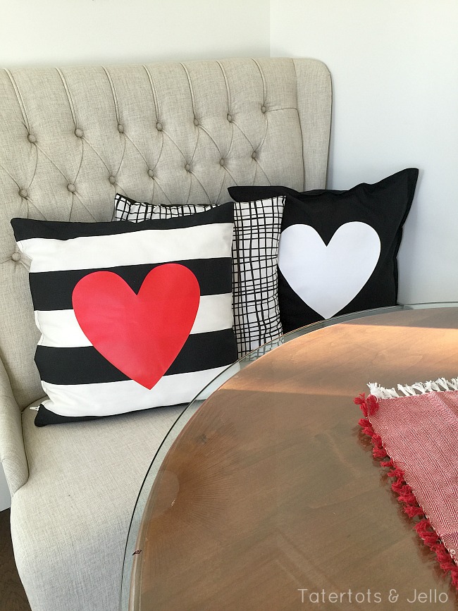 easy 10 minute heart pillow covers 