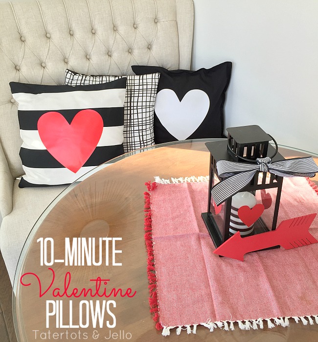 10-minute valentine heart pillow 