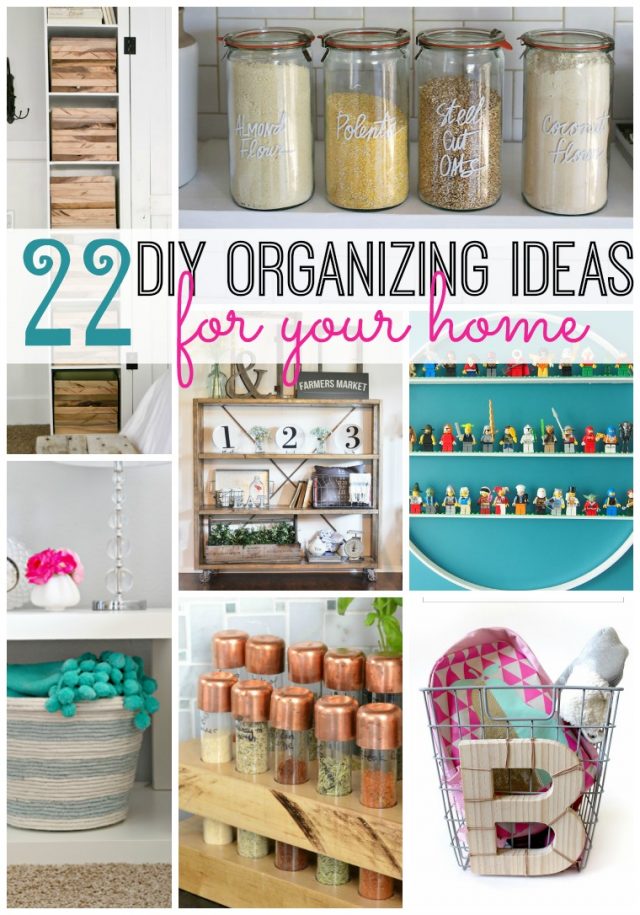 22 DIY Organizing Ideas For Your Home - Tatertots and Jello