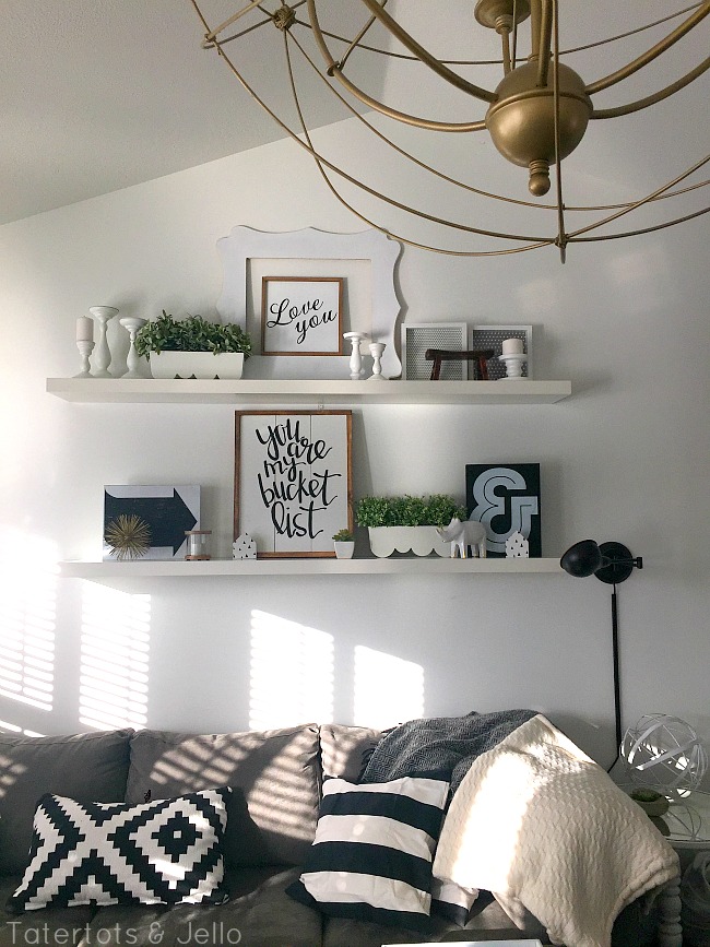 black and white decorating