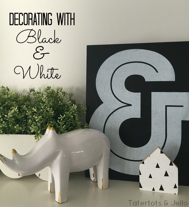 How to Decorate with Black and White