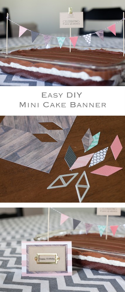 easy DIY Paper Cake banner 