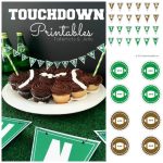 “Touchdown” Party Pennants & Toppers [Free Printables]!
