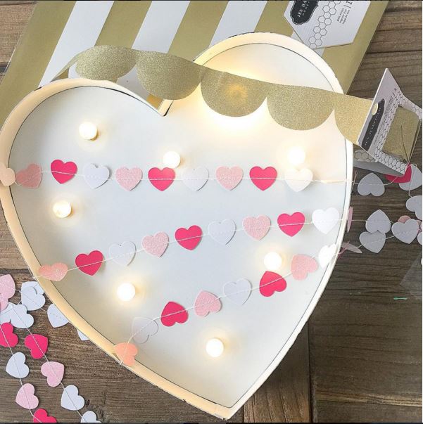Valentines Day Marquee Heart 