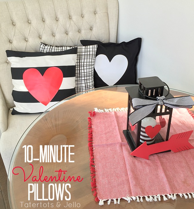 no sew heart pillow covers