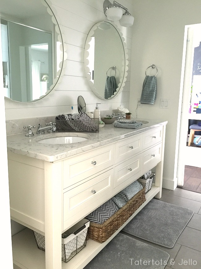 1905 Cottage Addition: Girls’ Shared Bathroom Reveal and $100 Walmart giveaway