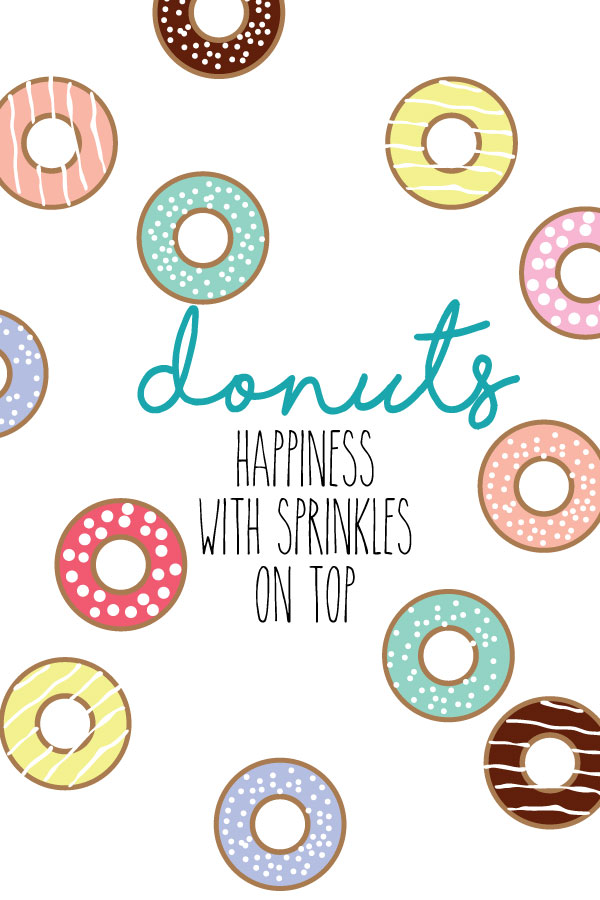 Donuts with Sprinkles Printable 