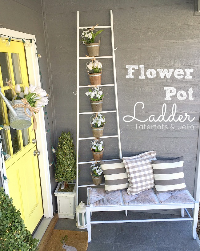 flower pot ladder planter