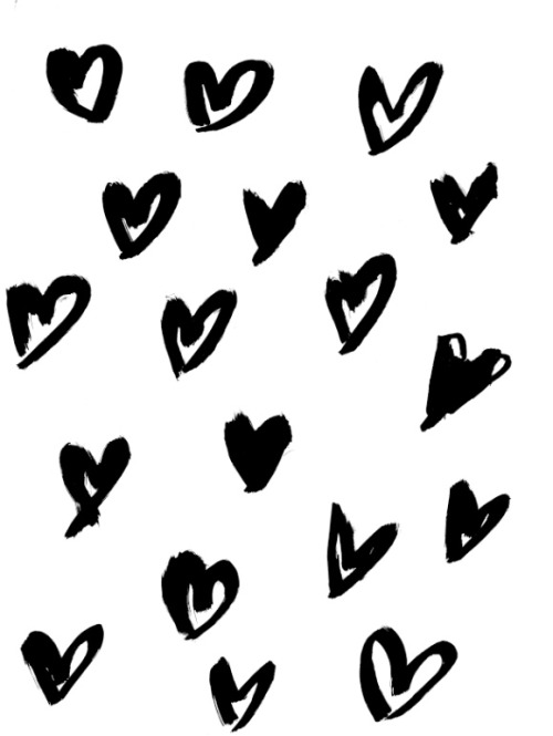 hand drawn hearts 