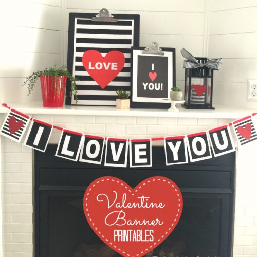 valentine printable banner