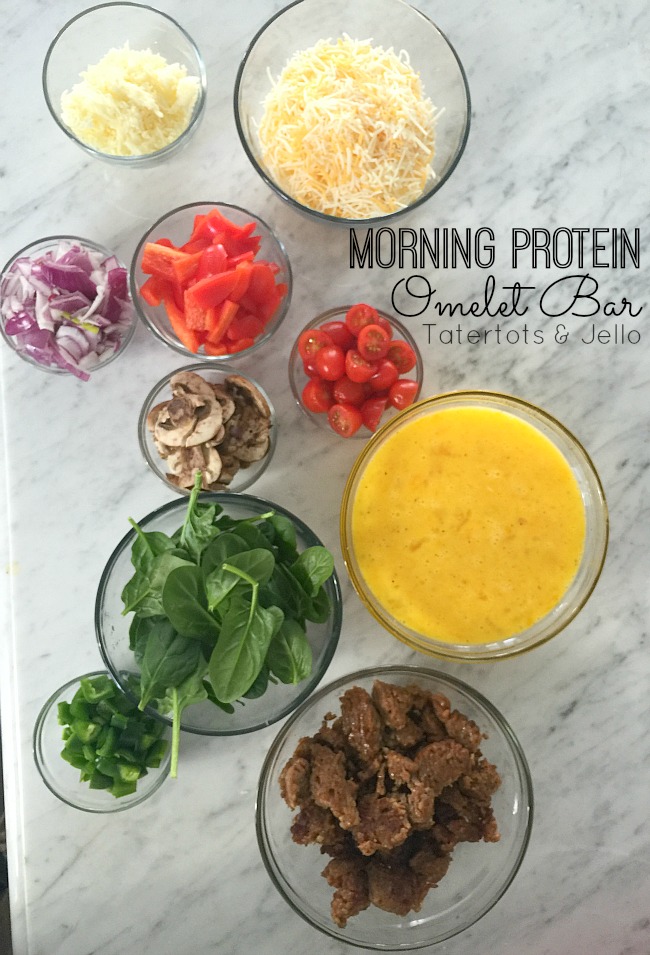 morning protein omelet bar