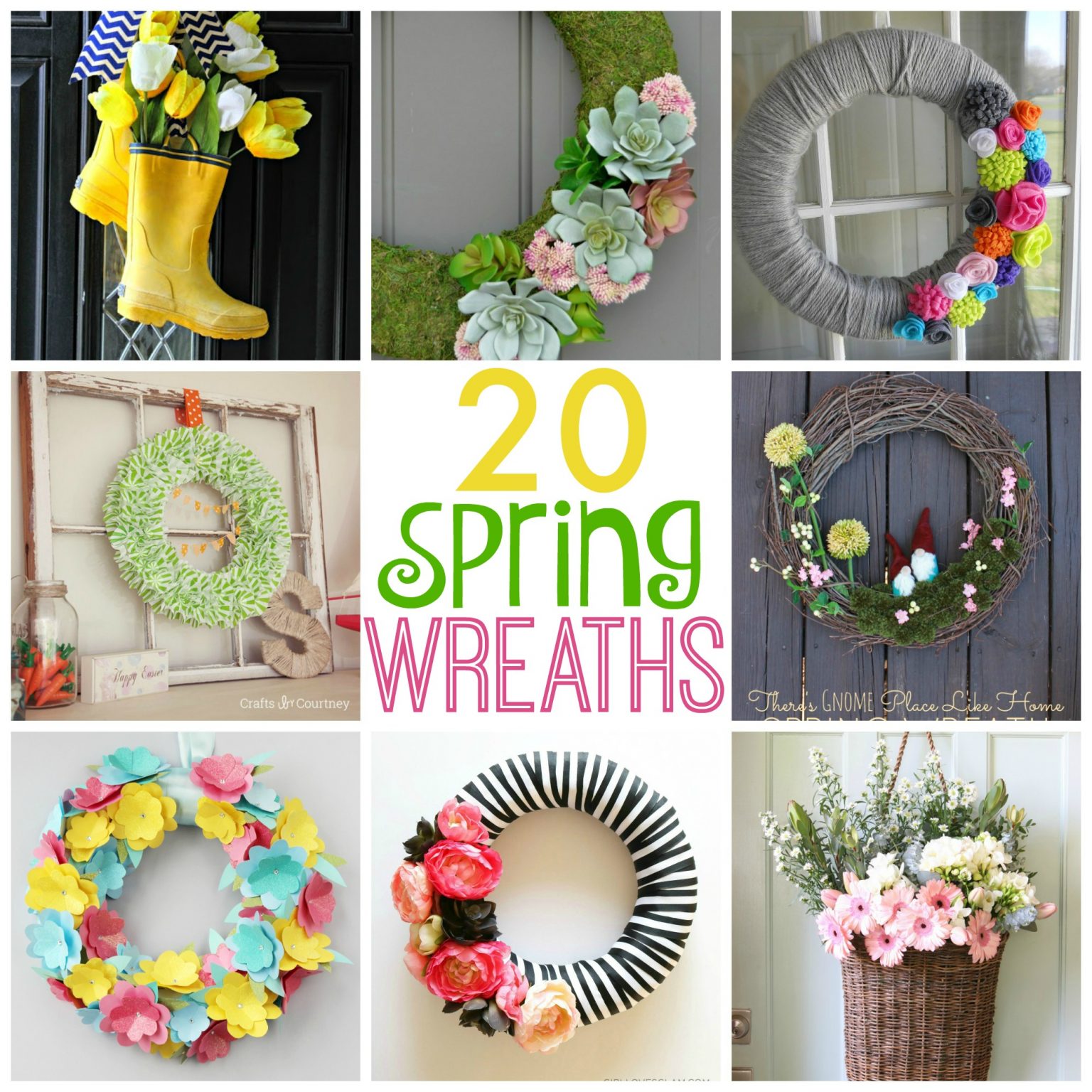 20 Spring Wreaths to Make