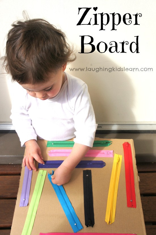 Zipper Board Toddler Sensory Quiet Time Activity