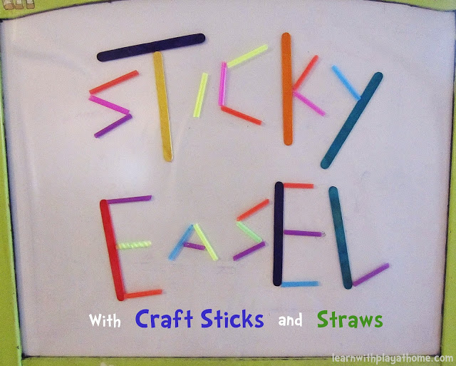 Sticky Easel Toddler Quiet Time Activity