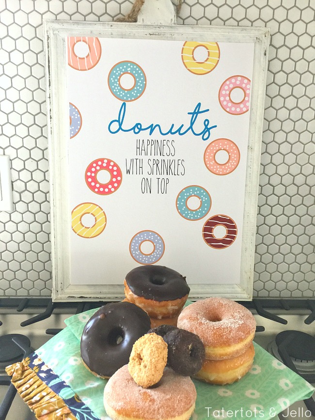 Donuts and happiness printable 