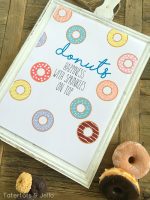 Donuts with Sprinkles Printables