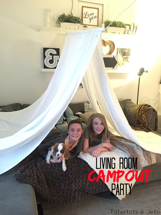 Living Room Campout Party 