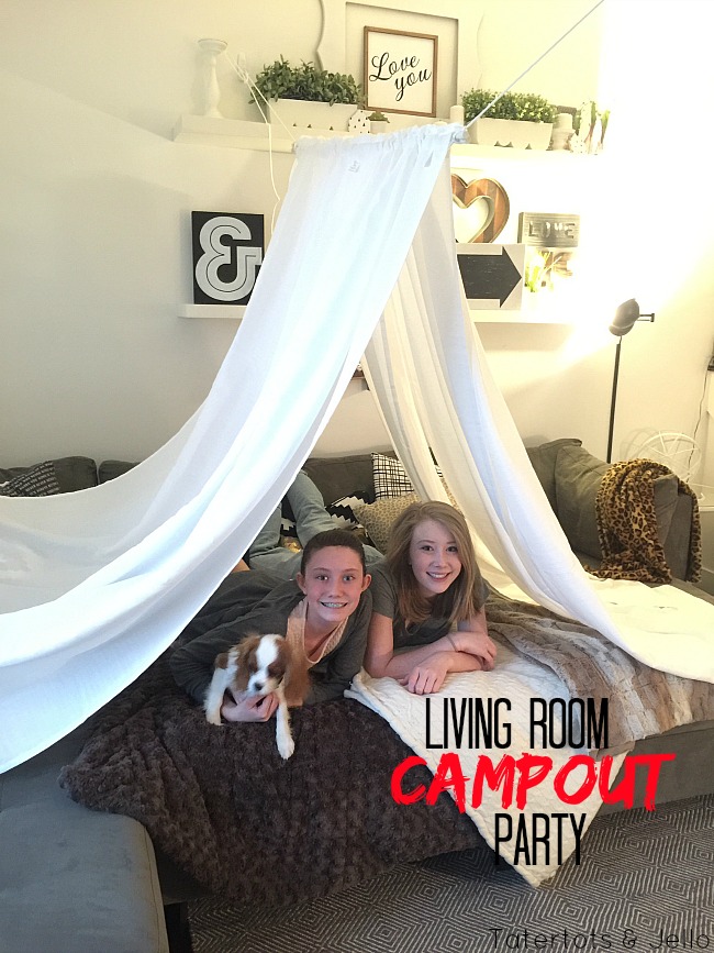 Living Room Campout Party