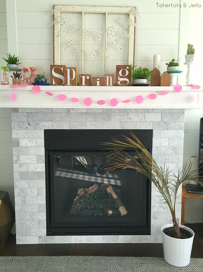 Spring Block Mantel