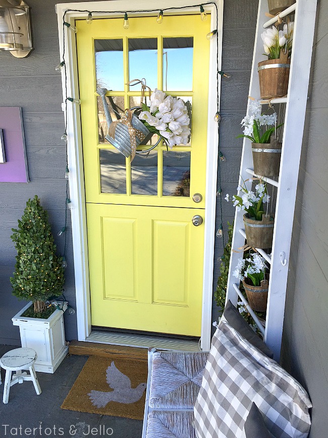 Spring Watering Can Wreath 