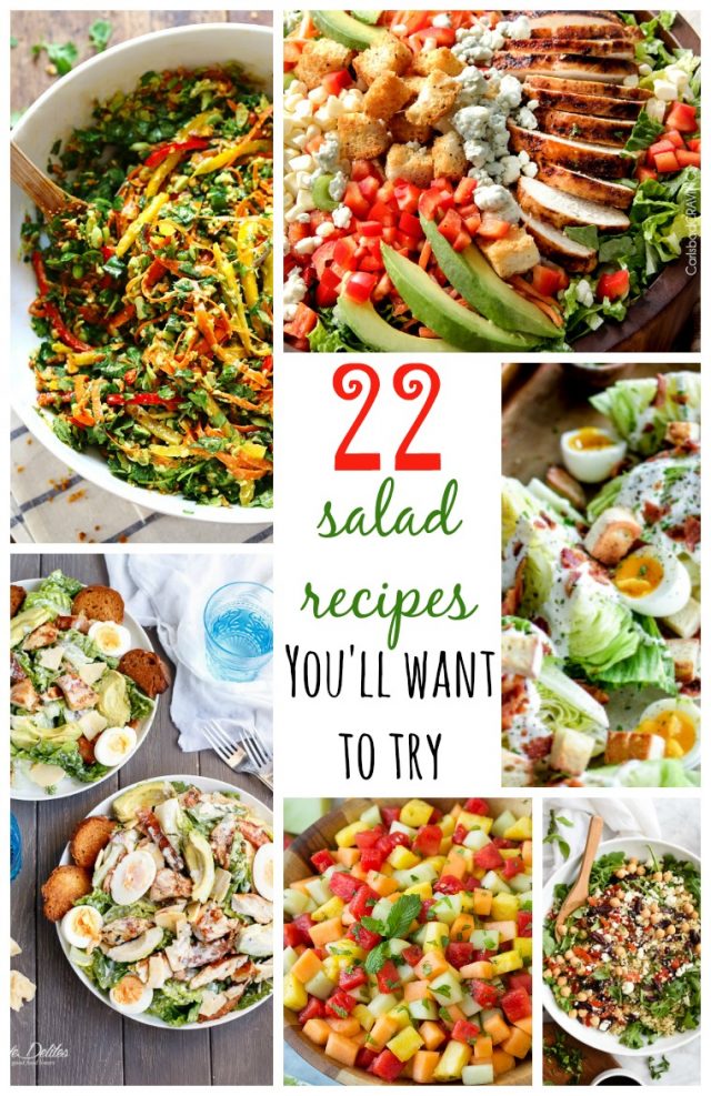 22 Salad Recipes You'll Want to Try - Tatertots and Jello