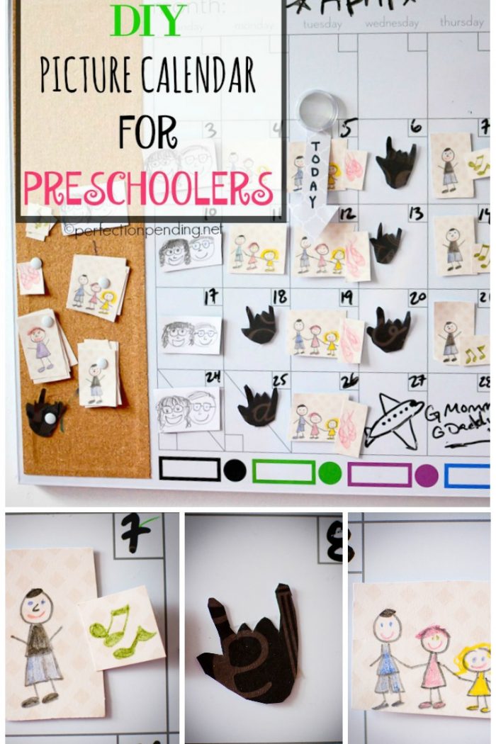 DIY Picture Calendar for Preschoolers