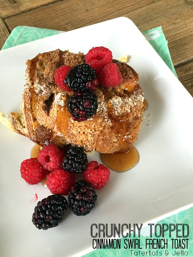 Crunchy-Topped Cinnamon Swirl French Toast Casserole