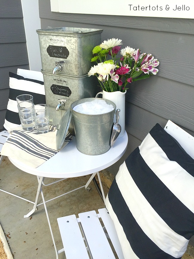 galvanized entertaining pieces 