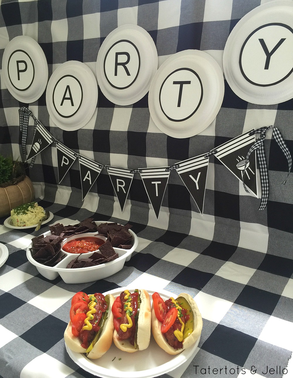 Summer BBQ Party Ideas and Printables - easy print and cut out banner