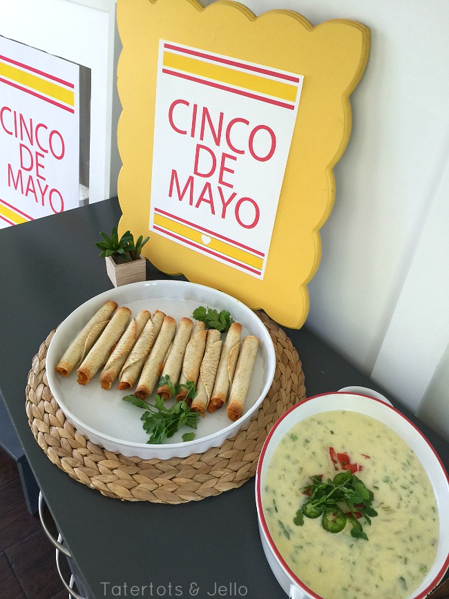 cinco de mayo printables and queso recipe 