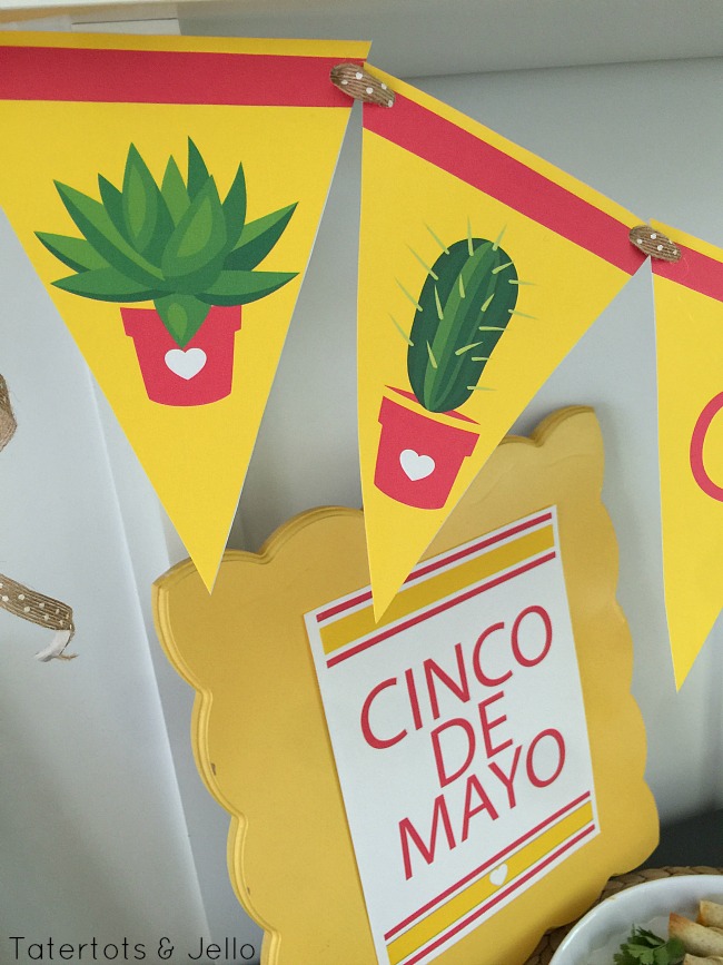 cinco de mayo printables and white cheese queso recipe 