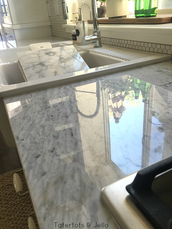 how to restore marble counters 