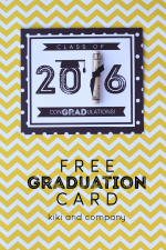 Printable Graduation Card and Gift Idea!