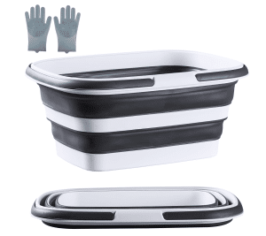 My favorite cleaning bucket that collapses for storage,