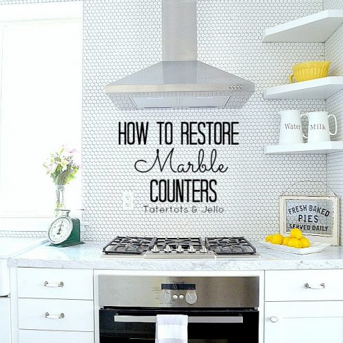 how to restore marble counters.