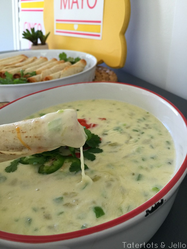 white cheese queso recipe and cinco de mayo printables 