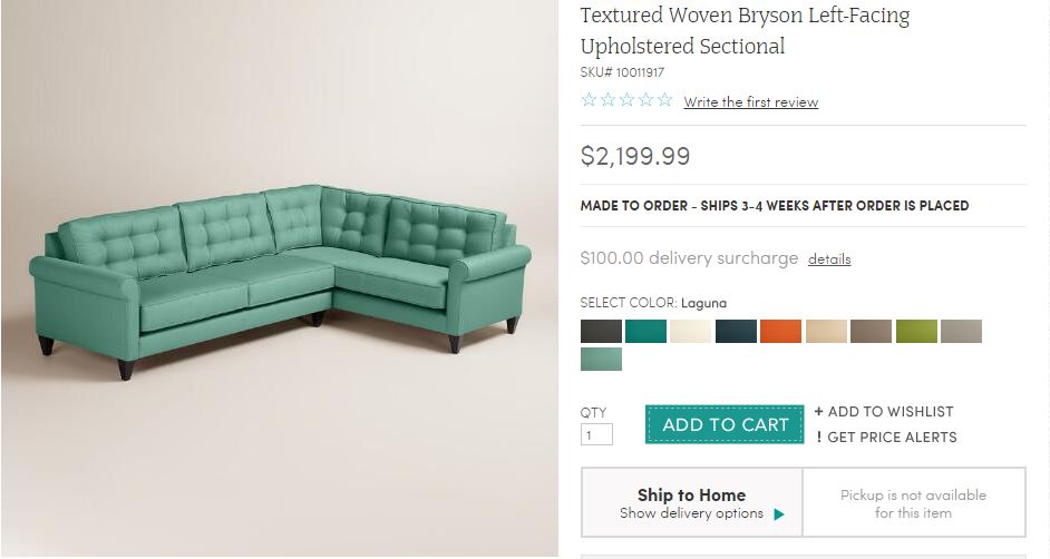 world market bryson sectional sofa review 