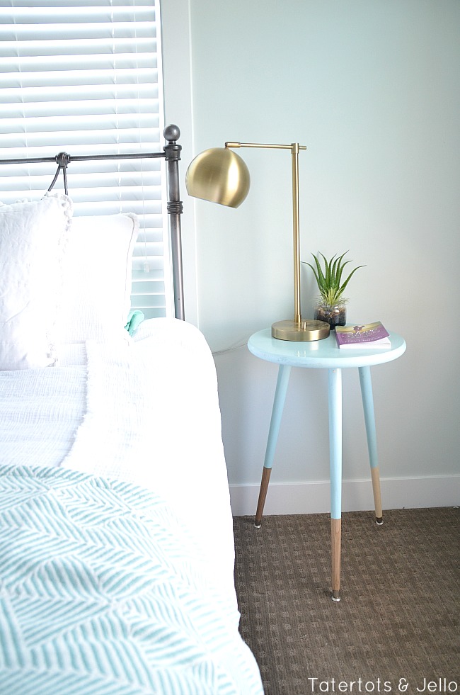 diy modern dipped nightstands