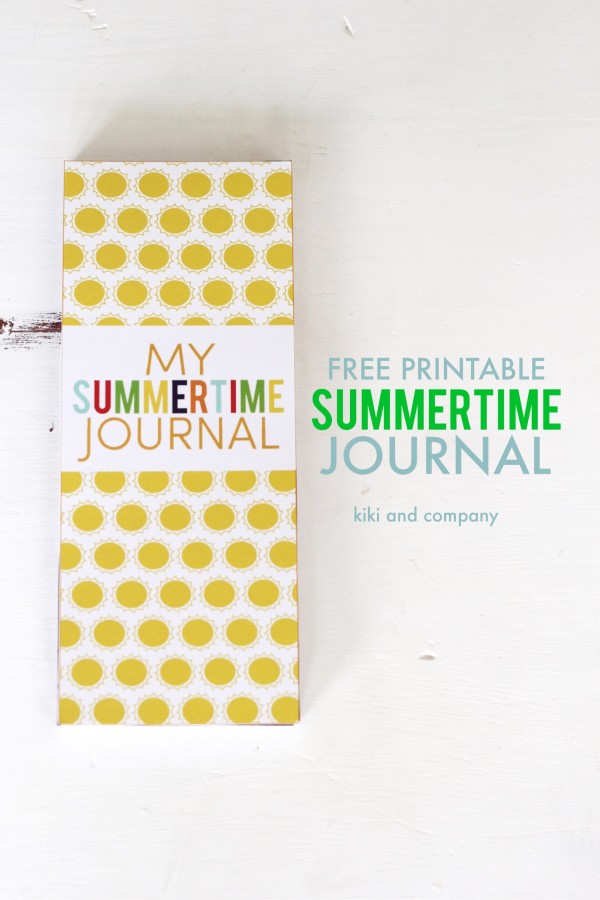 free summertime printable journal
