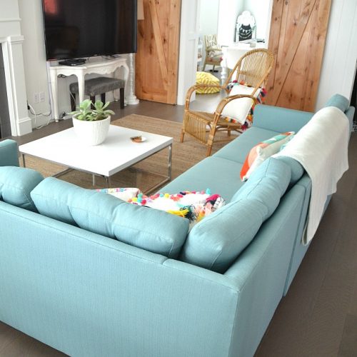 modern farmhouse family room